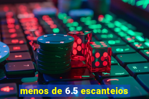 menos de 6.5 escanteios