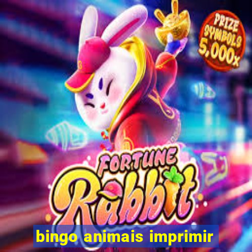 bingo animais imprimir