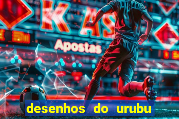 desenhos do urubu do flamengo para colorir