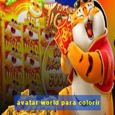 avatar world para colorir