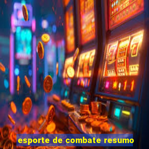 esporte de combate resumo