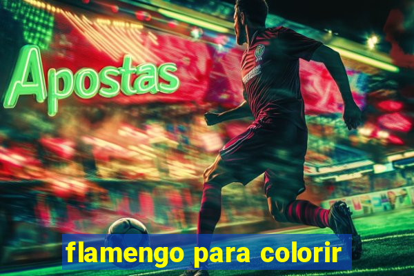 flamengo para colorir