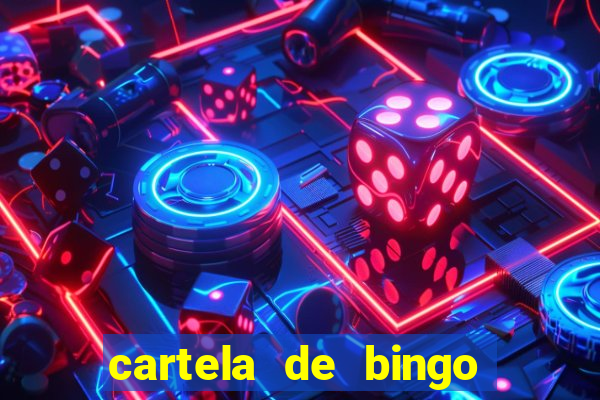 cartela de bingo pra imprimir