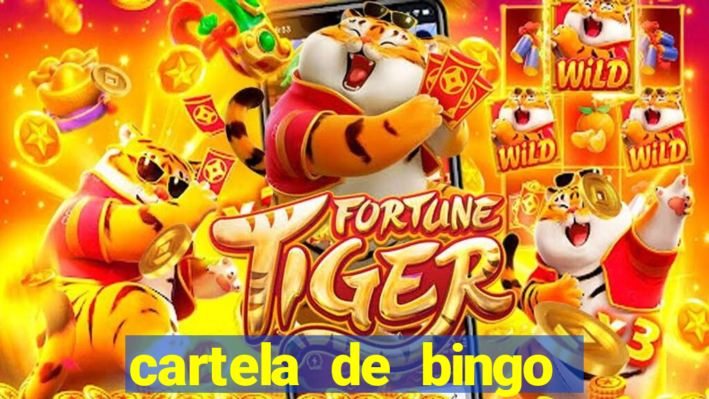 cartela de bingo pra imprimir