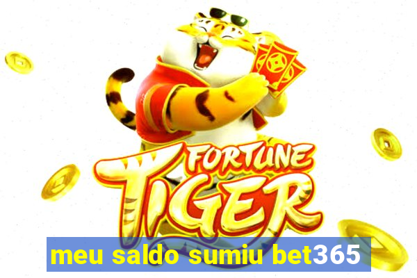 meu saldo sumiu bet365