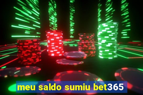 meu saldo sumiu bet365