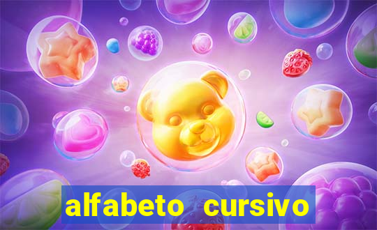 alfabeto cursivo para treinar caligrafia