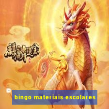 bingo materiais escolares