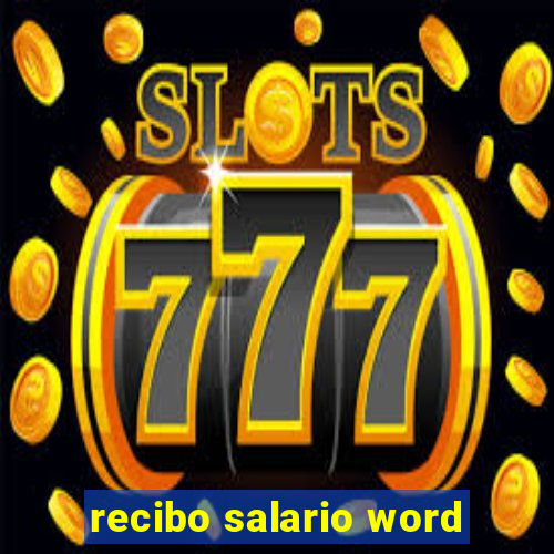 recibo salario word