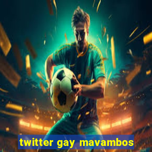 twitter gay mavambos