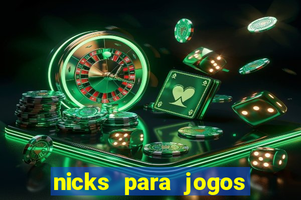 nicks para jogos de tiro