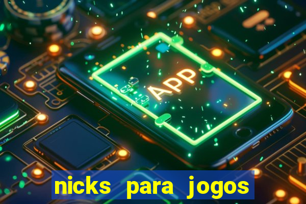 nicks para jogos de tiro