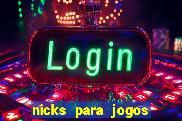 nicks para jogos de tiro