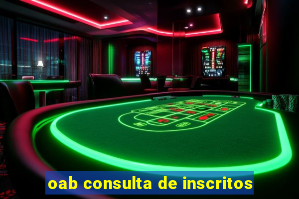 oab consulta de inscritos