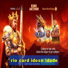 rio card idoso idade