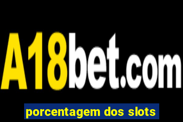 porcentagem dos slots