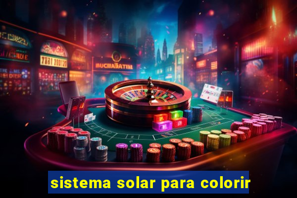 sistema solar para colorir