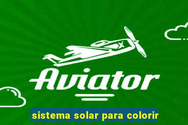 sistema solar para colorir