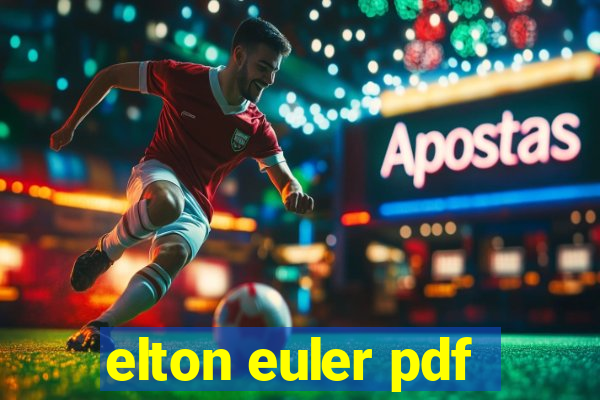 elton euler pdf