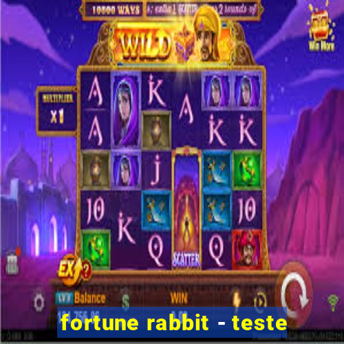 fortune rabbit - teste