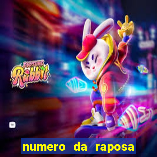 numero da raposa jogo do bicho