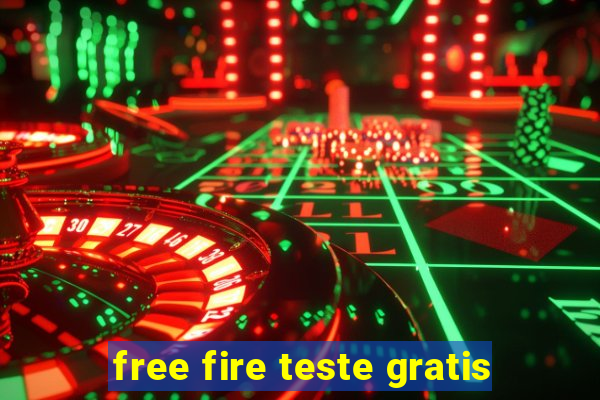 free fire teste gratis