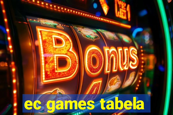 ec games tabela