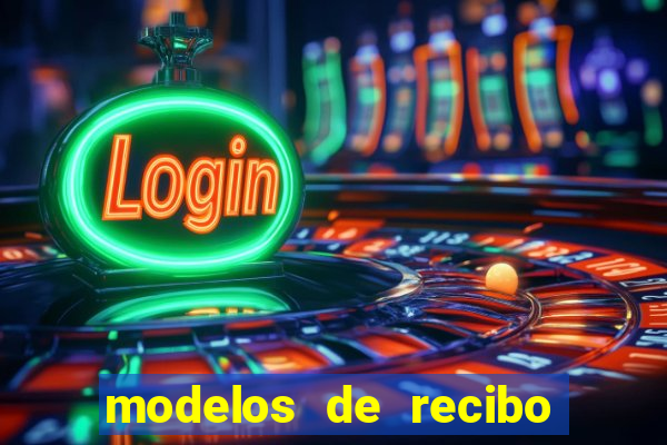 modelos de recibo de pagamento word