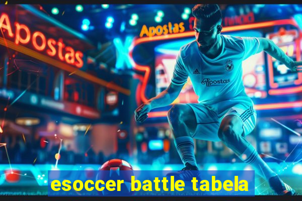 esoccer battle tabela