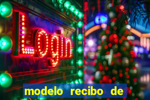 modelo recibo de pagamento word