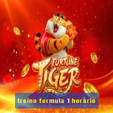 treino formula 1 horario