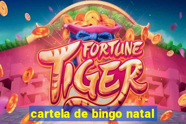 cartela de bingo natal