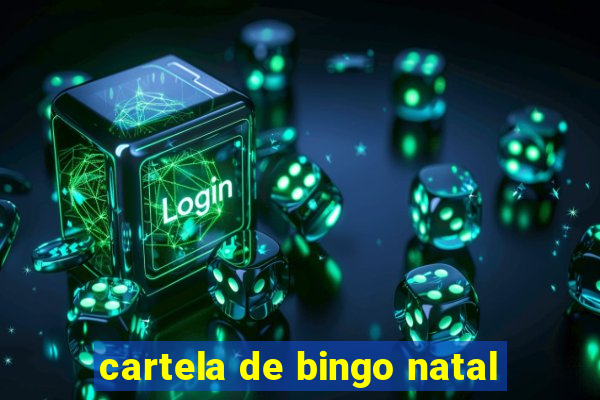 cartela de bingo natal