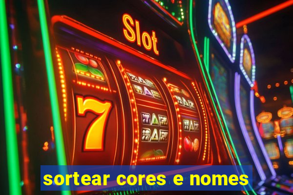 sortear cores e nomes