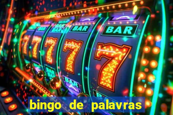 bingo de palavras 3 ano