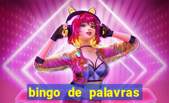 bingo de palavras 3 ano