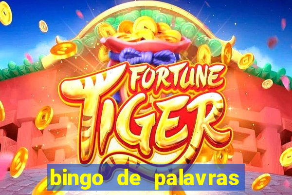 bingo de palavras 3 ano