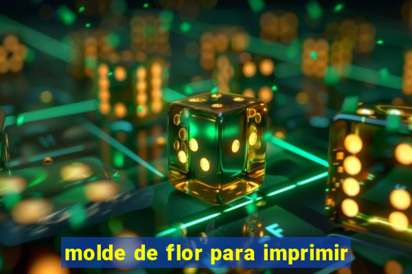 molde de flor para imprimir