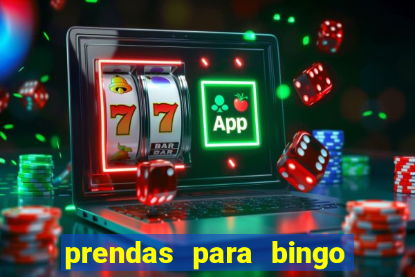 prendas para bingo de natal