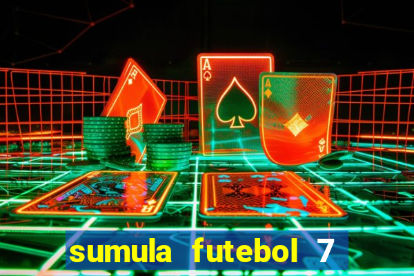 sumula futebol 7 society excel