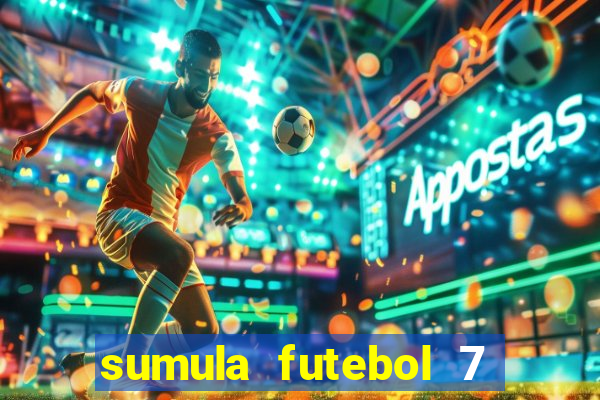 sumula futebol 7 society excel