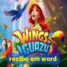 recibo em word