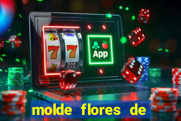 molde flores de papel para imprimir