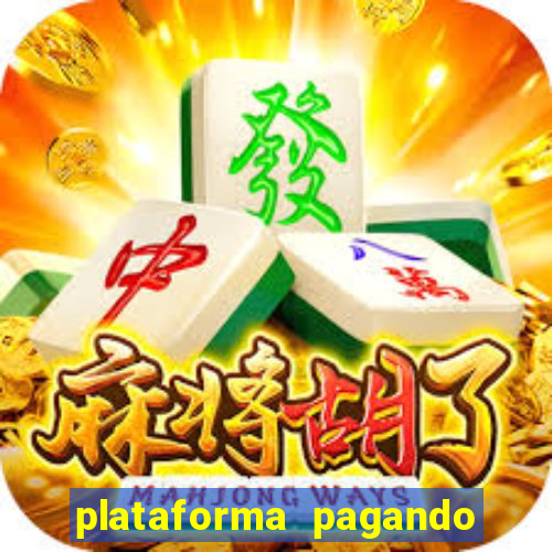 plataforma pagando fortune tiger