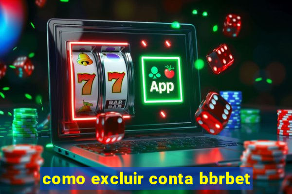 como excluir conta bbrbet