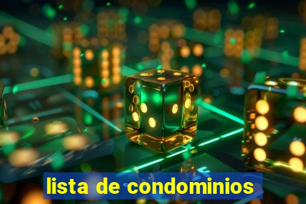 lista de condominios