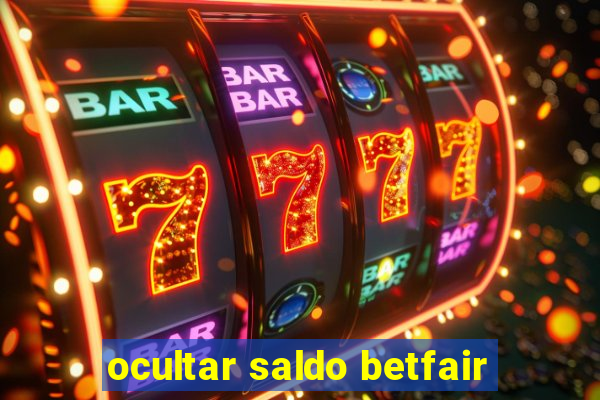 ocultar saldo betfair