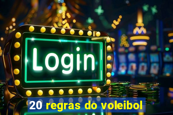 20 regras do voleibol