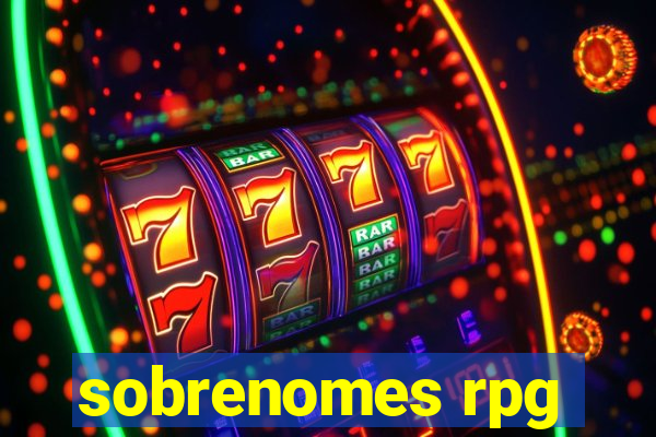 sobrenomes rpg