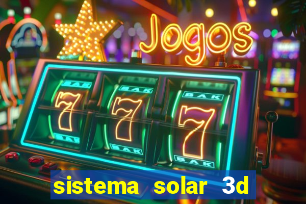 sistema solar 3d em movimento